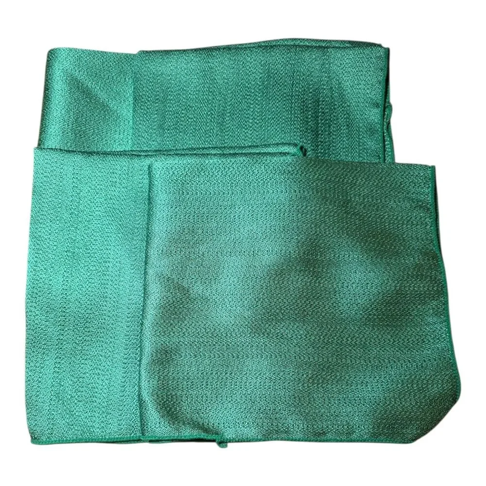 Four Christmas Green Napkins